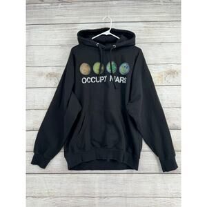 Space X Occupy Mars Hoodie Sweatshirt Adult XL Black Elon Musk
